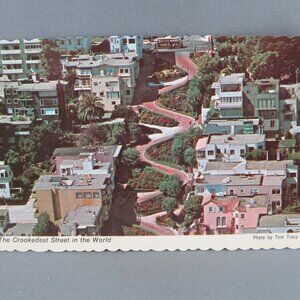 Vintage Postcard - Lombard Street San Francisco - Dexter Press